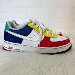 Nike Air Force 1 Low LV8 Rubiks Cube Athletic Sneakers Multi Color Size 6.5 Y